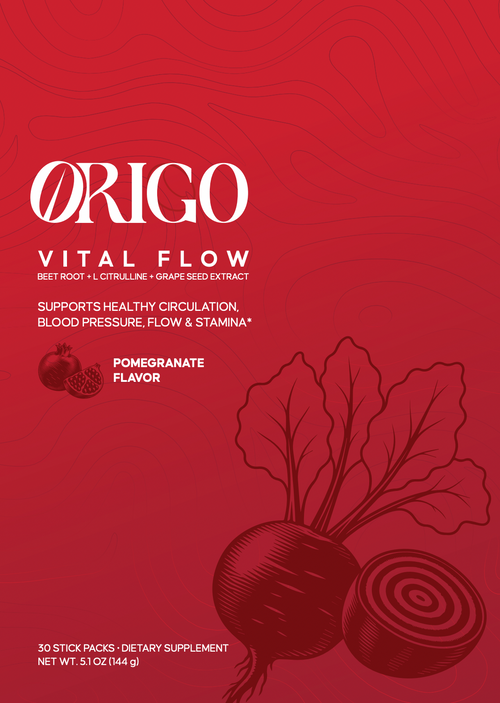 ORIGO Vital Flow Pomegranate – Front Packaging